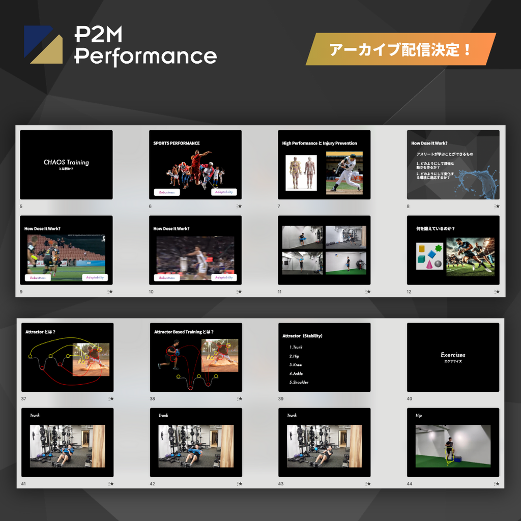 【アーカイブ】複雑なエクササイズに対する考え方を学ぶ　Practical Applications of CHAOS Training （1:44:12）