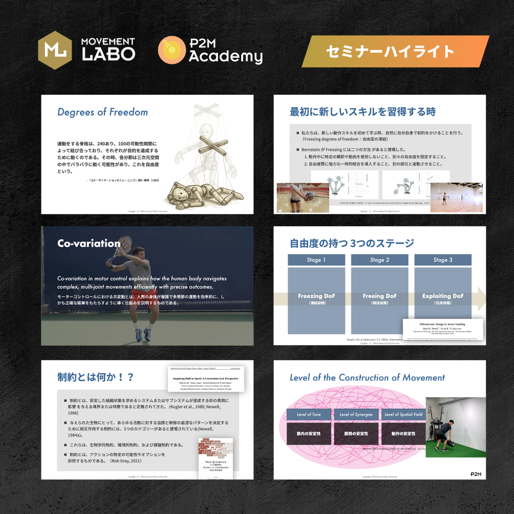 【アーカイブ】Selective Stability Training セミナー 「自由度をどう制御するか？〜エクササイズに対する考え方を学ぶ〜」