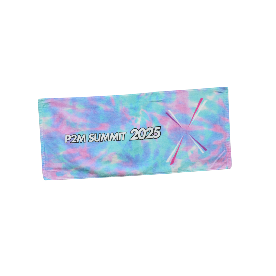 P2M SUMMIT 2025 オリジナルフェイスタオル